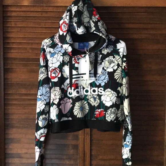 adidas floral hoodie